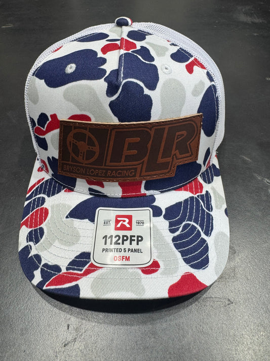 American Camo Leather patch